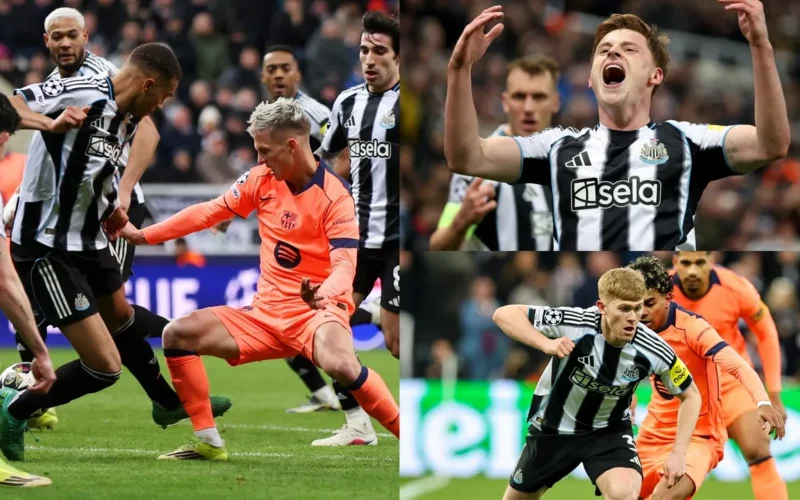 مالك ثياو يفسد ليلة نيوكاسل في دوري أبطال أوروبا رغم تألق هارفي بارنز